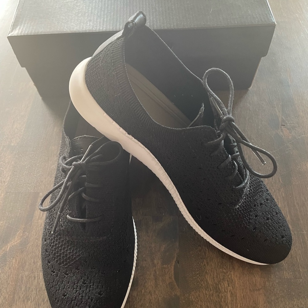 Cole Haan Women’s Black Knit Sneakers